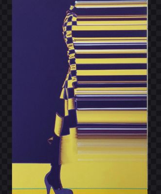 Nebuleuse jaune_violet 54X81