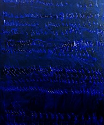 Print -Blue - acryl canvas- 2023- 120 X 80