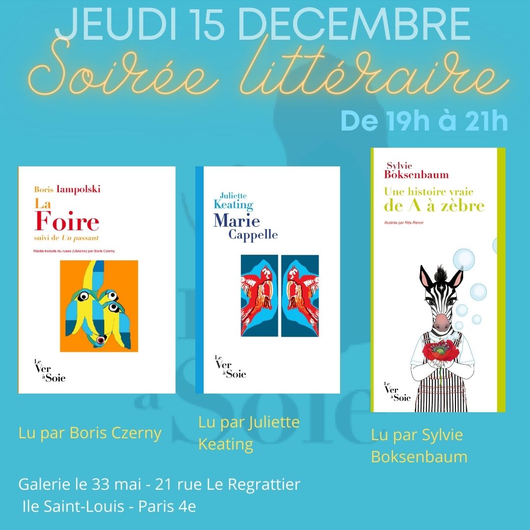 Soirée Littéraire du 15 décembre 2022